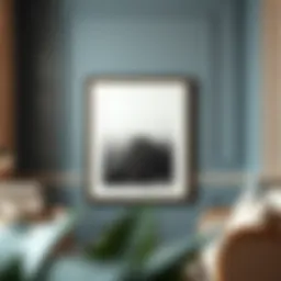 Elegant matted frame showcasing a 24x36 print