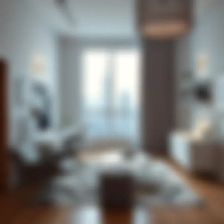 Layout of a well-designed workspace featuring ergonomic furniture.