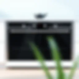 Modern electric stove with sleek design