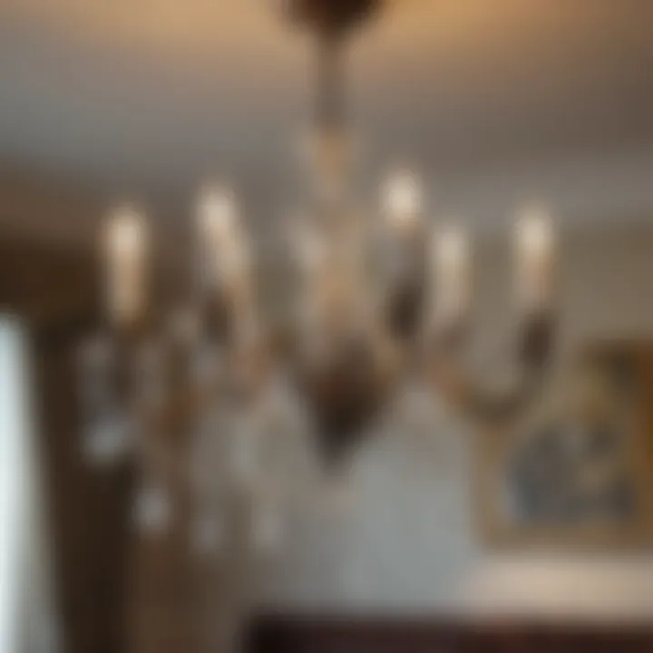 Elegant chandelier showcasing five lights