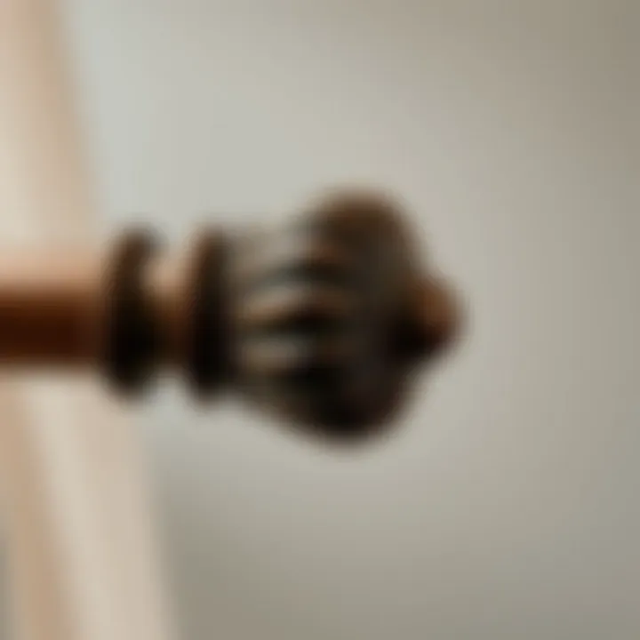 Different materials used for curtain rods