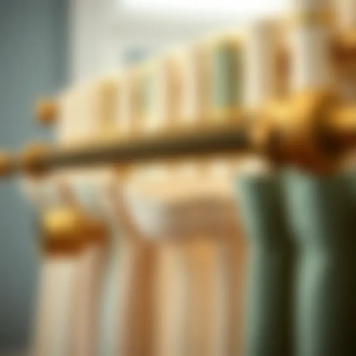 Stylish curtain rods showcasing various designs