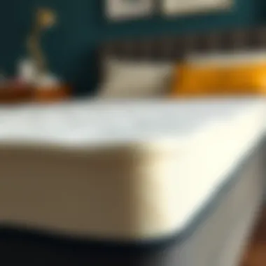 Close-up of the memory foam layer showcasing its texture and quality