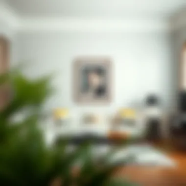 Stylish living room featuring a 17x24 picture frame on the wall