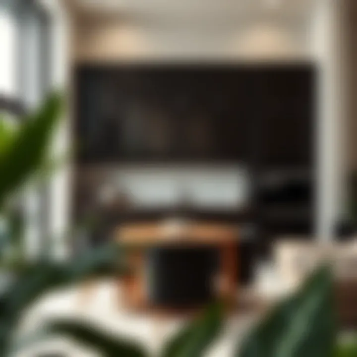 Stylish ten-inch cabinets in a contemporary interior setting