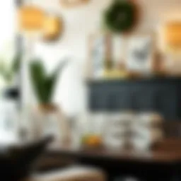 Elegant arrangement of block letters used as home decor