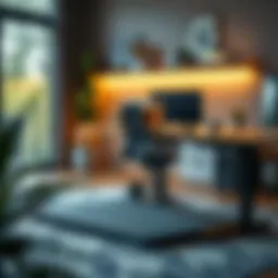 Ergonomic standing desk mat providing comfort and support