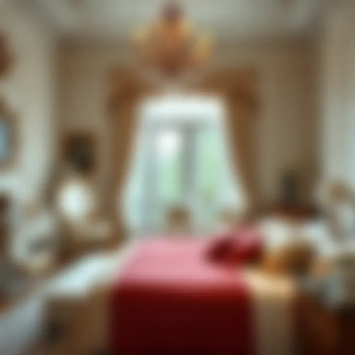 An elegant bedroom with classic furnishings and a serene atmosphere