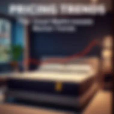 Graphical representation of pricing trends in the used mattress market