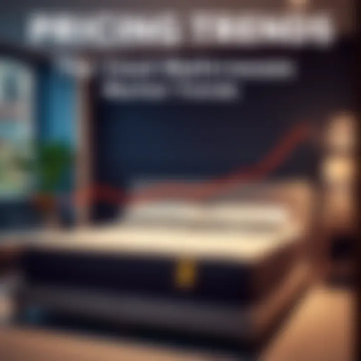 Graphical representation of pricing trends in the used mattress market