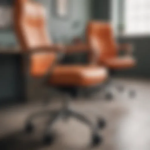Different types of padding materials for office chairs