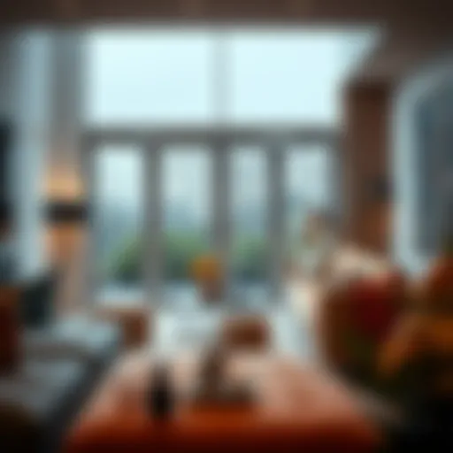 Elegant bifold doors enhancing a modern living space