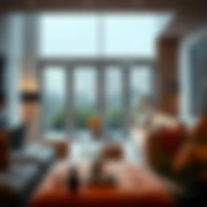 Elegant bifold doors enhancing a modern living space