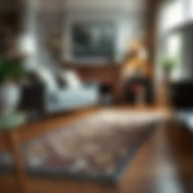 Runner positioned in a cozy living room setting