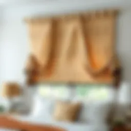 Elegant valance design showcasing intricate patterns