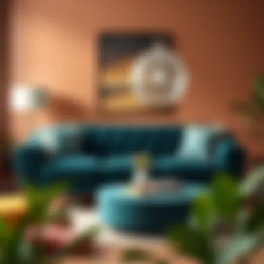 Color palette ideas for stylish loveseat pairings