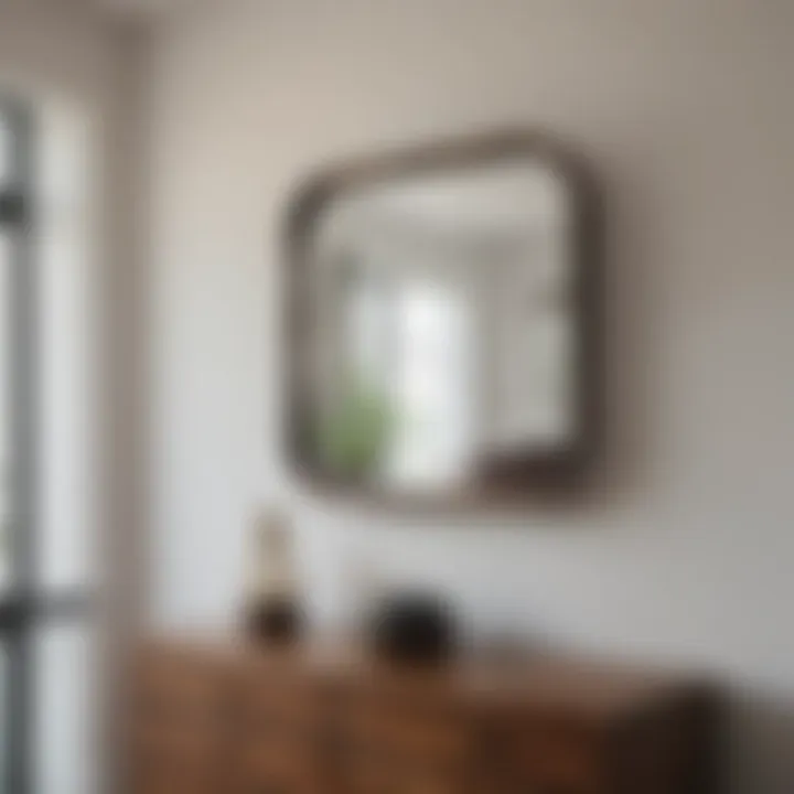 Safety tips for hanging mirrors on different wall types.