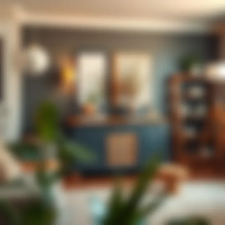 DIY Furniture Transformation Project A DIY enthusiast transforming a used cabinet into a stylish statement piece.