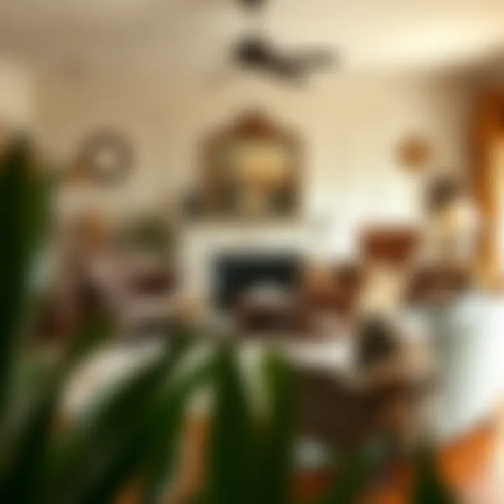 Chic Vintage Living Room Setup Elegant vintage furniture arrangement in a stylish living room.