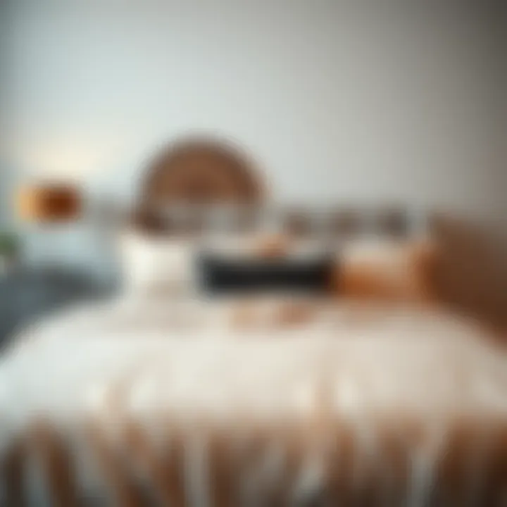 Elegant bedspread complementing a modern bedroom design