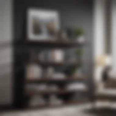 Creative Display with One-Shelf Organization Stylish arrangement of books and decor on a one-shelf unit