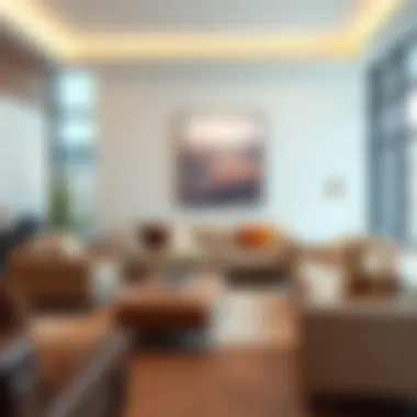 Chic Living Room with Trendy Sofas Trendy soft sofa styles in a chic living room setting