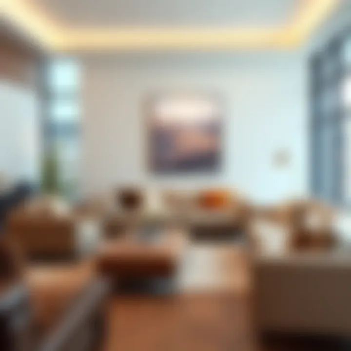 Chic Living Room with Trendy Sofas Trendy soft sofa styles in a chic living room setting