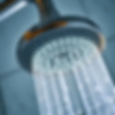 Close-up of advanced technology in a flexible shower head