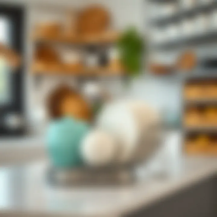 Aesthetic appeal of a folding dish drainer rack complementing kitchen decor