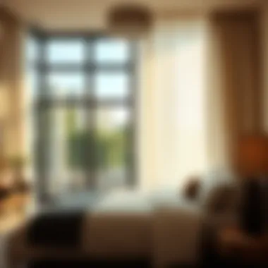 Stylish Light Control Stylish bedroom with sheers complementing natural light