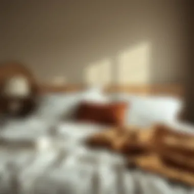 Cozy full-size guest bed set up with inviting linens